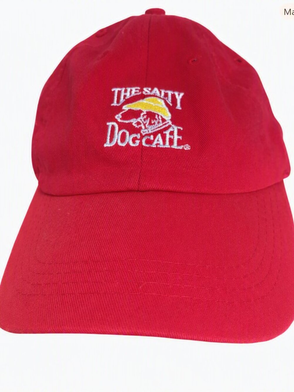 The Salty Dog Red Baseball Cap Cotton